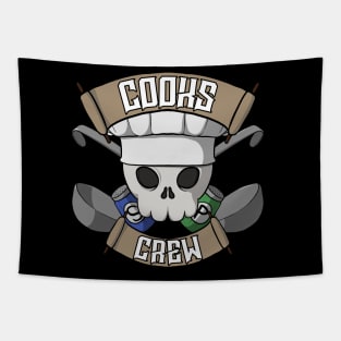 Cooks crew Jolly Roger pirate flag Tapestry