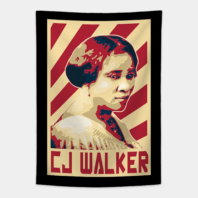 Cj Walker Retro Tapestry by Nerd_art