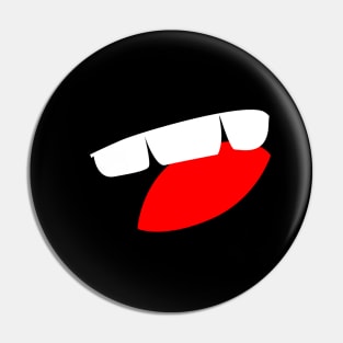 Funny tongue - Mouth - Face Design Pin