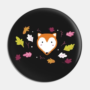 Cute pinky fox Pin