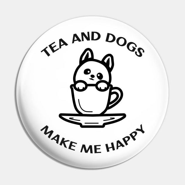 Tea and Dogs Pin by Octeapus