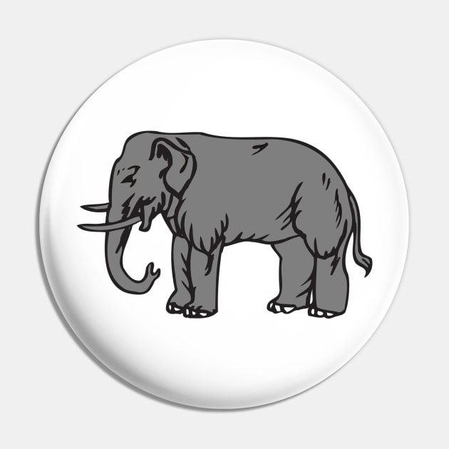Elephant Pin by linesdesigns