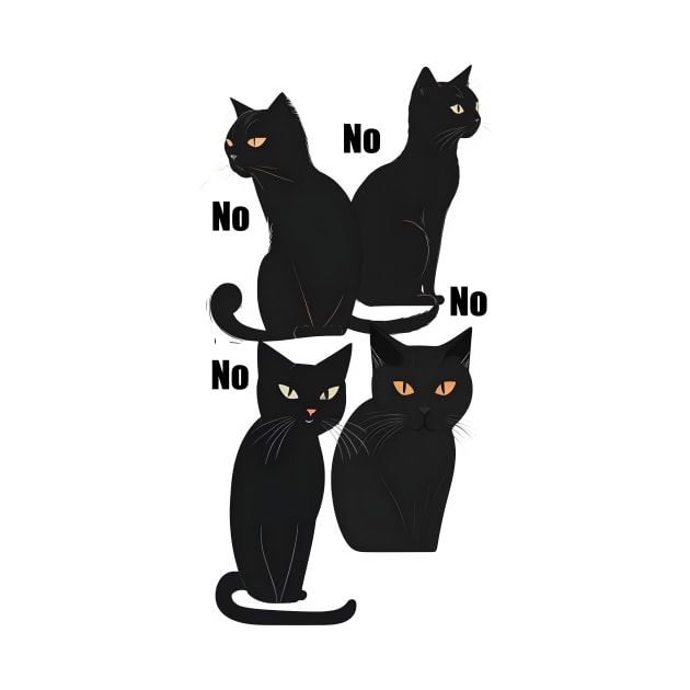 Black Cats Says No by UniqueMe