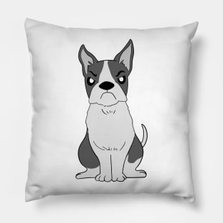 Angry boston terrier Pillow