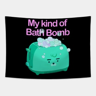 Retro inscription "My kind of bath bomb" Tapestry