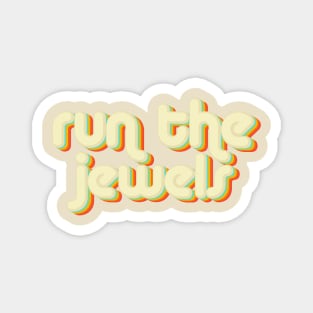 vintage color run the jewels Magnet