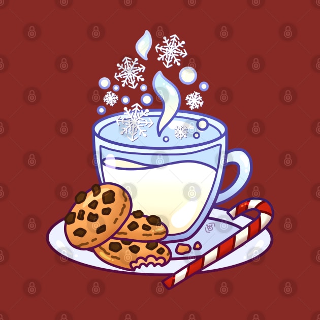 Christmas Milk and Cookies by heysoleilart