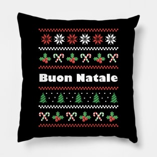 Italian Christmas Buon Natale Pillow