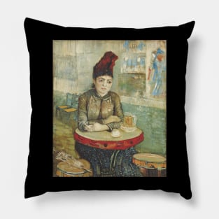 In the Café: Agostina Segatori in Le Tambourin Pillow