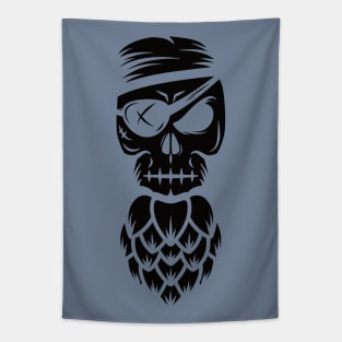 Pirate with Hoppy Beard (black) Tapestry