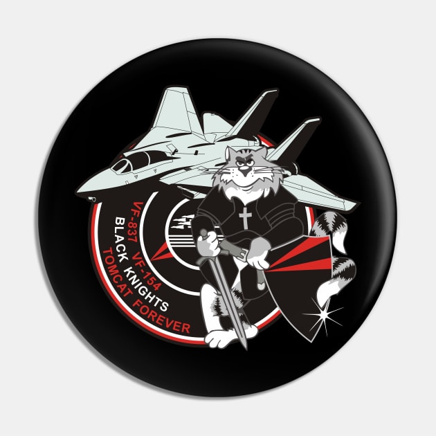 Black Knights - Tomcat Forever Pin by MBK