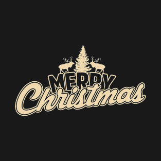 Merry Christmas Reindeers Around The Tree T-Shirt