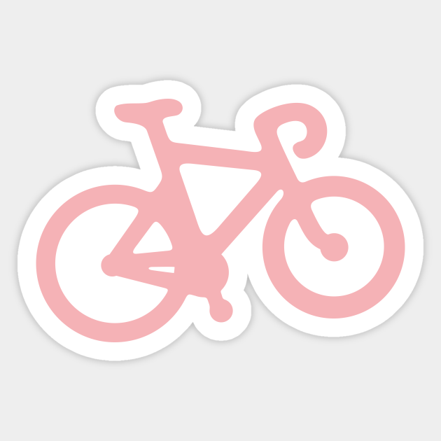 pastel pink bike