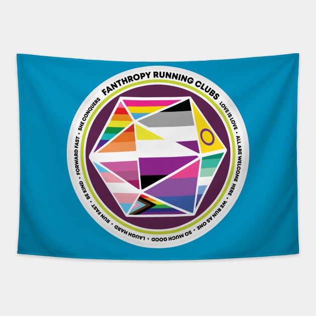 Fanthropy Roll PRIDE Tapestry by Fanthropy Running Clubs