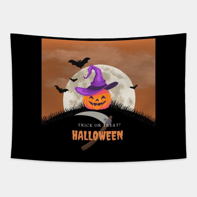 Trick or treat? Halloween! Tapestry by AeySa