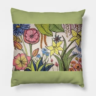 Blooming Flowers Pillow