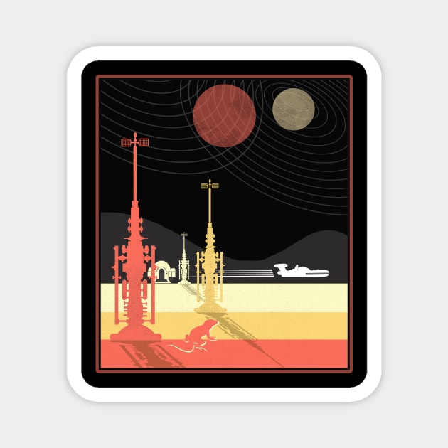 Tatooine at Midnight Magnet by PalmGallery