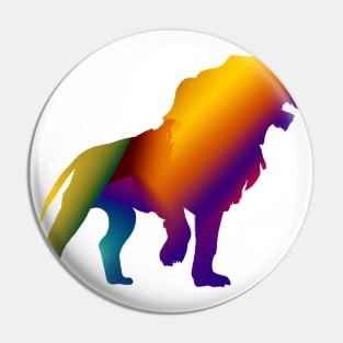 Cute Color Gradient Lion Shape Drawing Pin