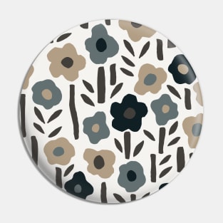 Simple Flowers Pattern Pin