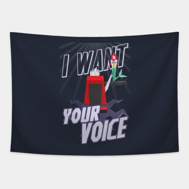 I Want Your Voice Tapestry by JavierMartinez