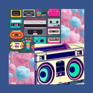 Retro Boombox Radio T-Shirt