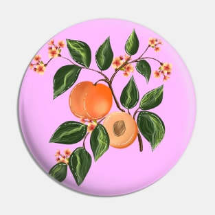Peach pattern 4 Pin