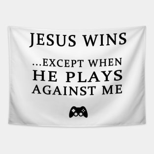 JESUS WINS Tapestry