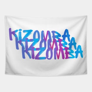 Dynamic Kizomba in blue Tapestry