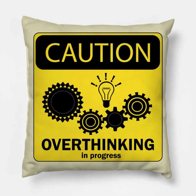 Overthinking Pillow by bluehair