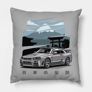 GT-R Special Tuning Edition (Super Silver) Pillow