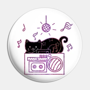 Funky disco cat Pin