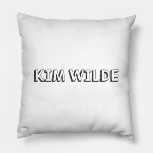 Kim Wilde <//> Typography Design Pillow