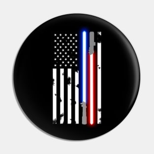 saber American flag Pin