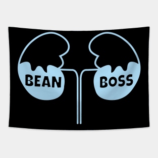 Nephrologist, bean boss - blue Tapestry