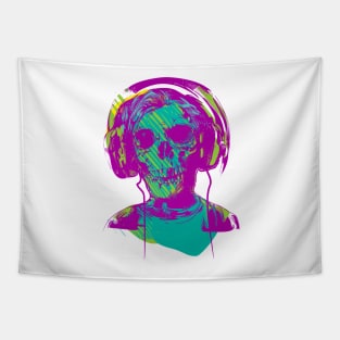 Zombie Music Lover Tapestry