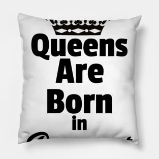 Queens Are Born in August Pillow