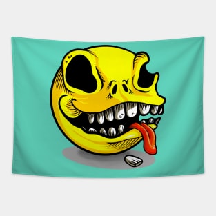 Packman Skull Tapestry