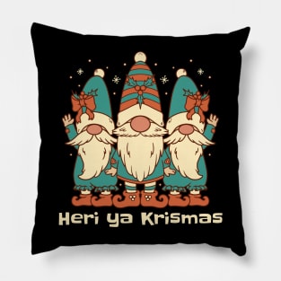 Merry Christmas in Swahili Pillow