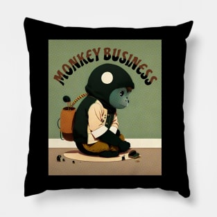 Monkey Business Pillow