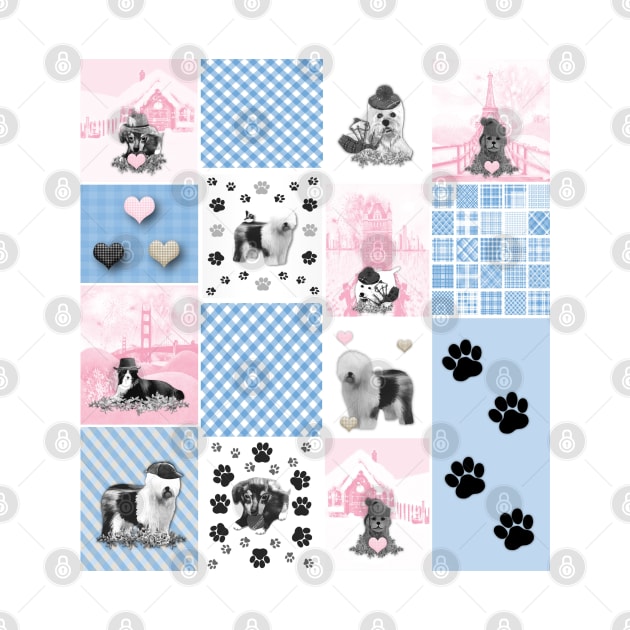 Dog Lovers Patchwork Pattern by KC Morcom aka KCM Gems n Bling aka KCM Inspirations