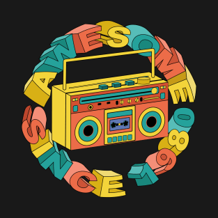 Awesome Since 1980 - Tape Recorder T-Shirt