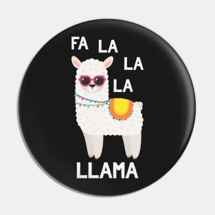 Fa La La La Llama - Funny Ugly Christmas Sweater Llama Pin