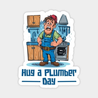 National Hug a Plumber Day – April Magnet