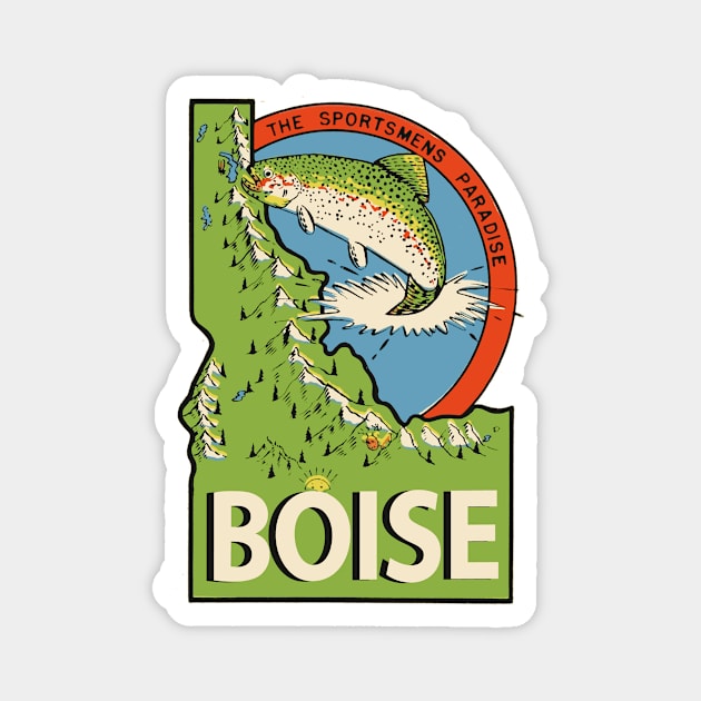 Boise Idaho Magnet by ZSONN