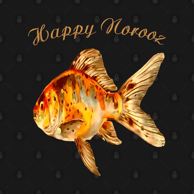 Elegant Happy Norooz Goldfish Cat New Year by taiche