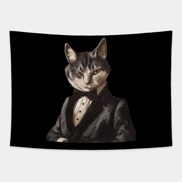 Cat - Are You Being Served Tapestry by FehuMarcinArt