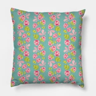 Raspberry Boom Seamless Surface Pattern Design Pillow