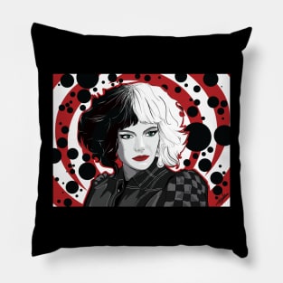 Cruella Portrait Pillow