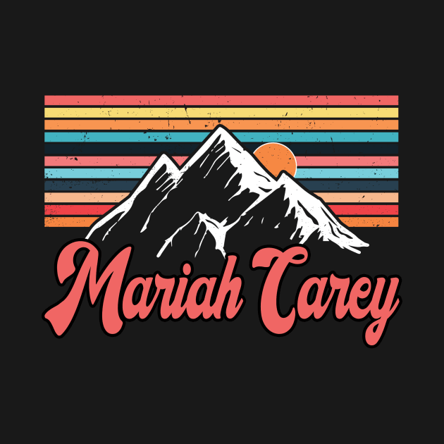 Graphic Lovely Mariah Name Flowers Retro Vintage Styles by Gorilla Animal