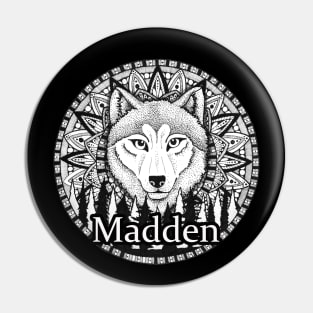 Madden Wolf Design Pin